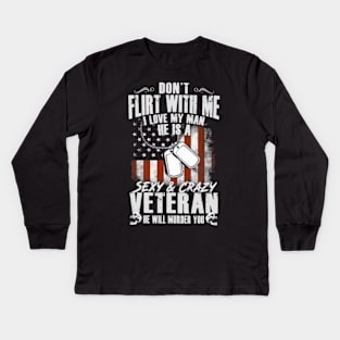 Vet dont flirt with me Kids Long Sleeve T-Shirt